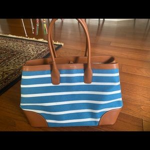 Lauren Ralph Lauren striped shoulder bag